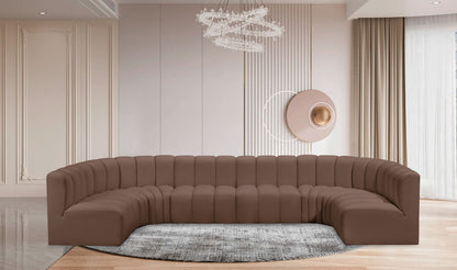 Arc - Faux Leather Modular U-Shaped Sectional