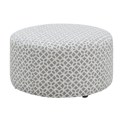 Round Ottoman - Gray