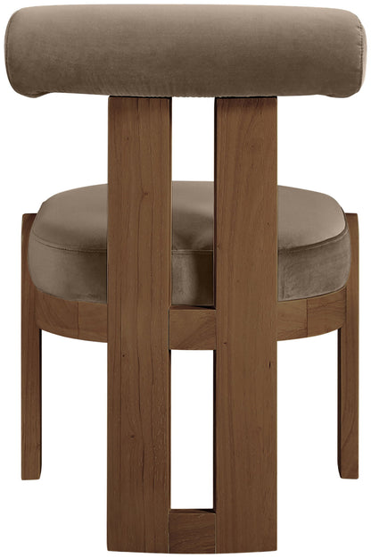 Arienzo - Performance Fabric Upholstered Dining Chair (Set of 2) - Walnut Base