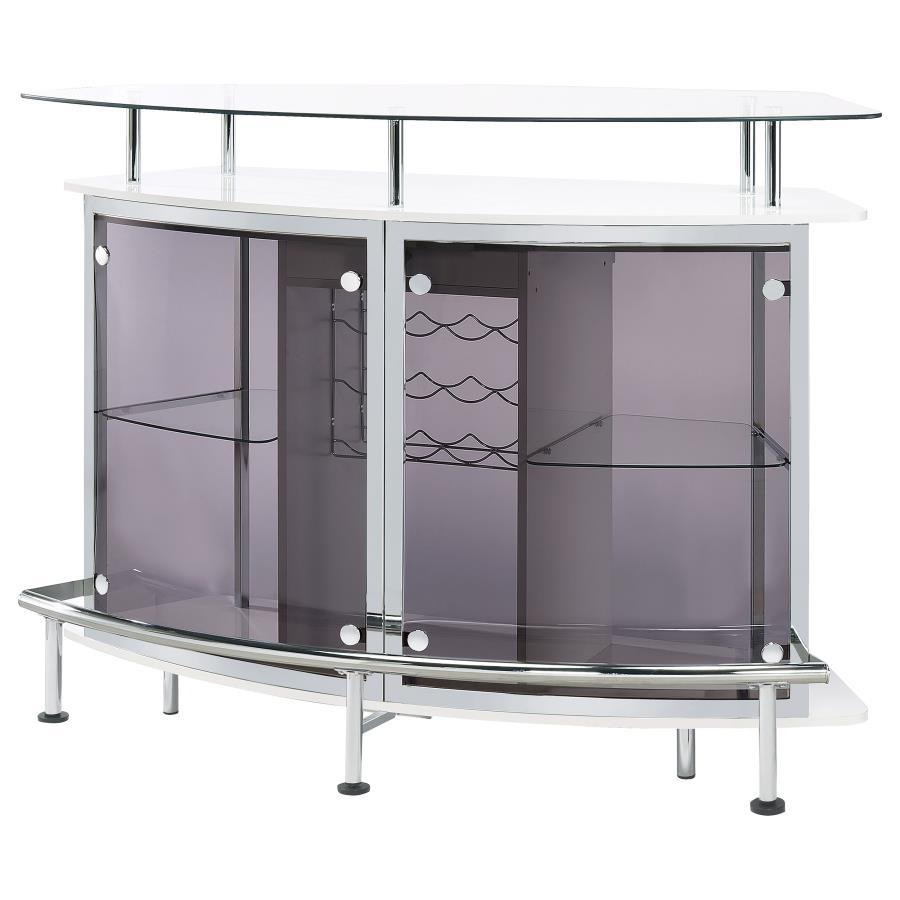 Gideon - Glass & Top/bottom Panel, Box 2 of 2 - White High Gloss