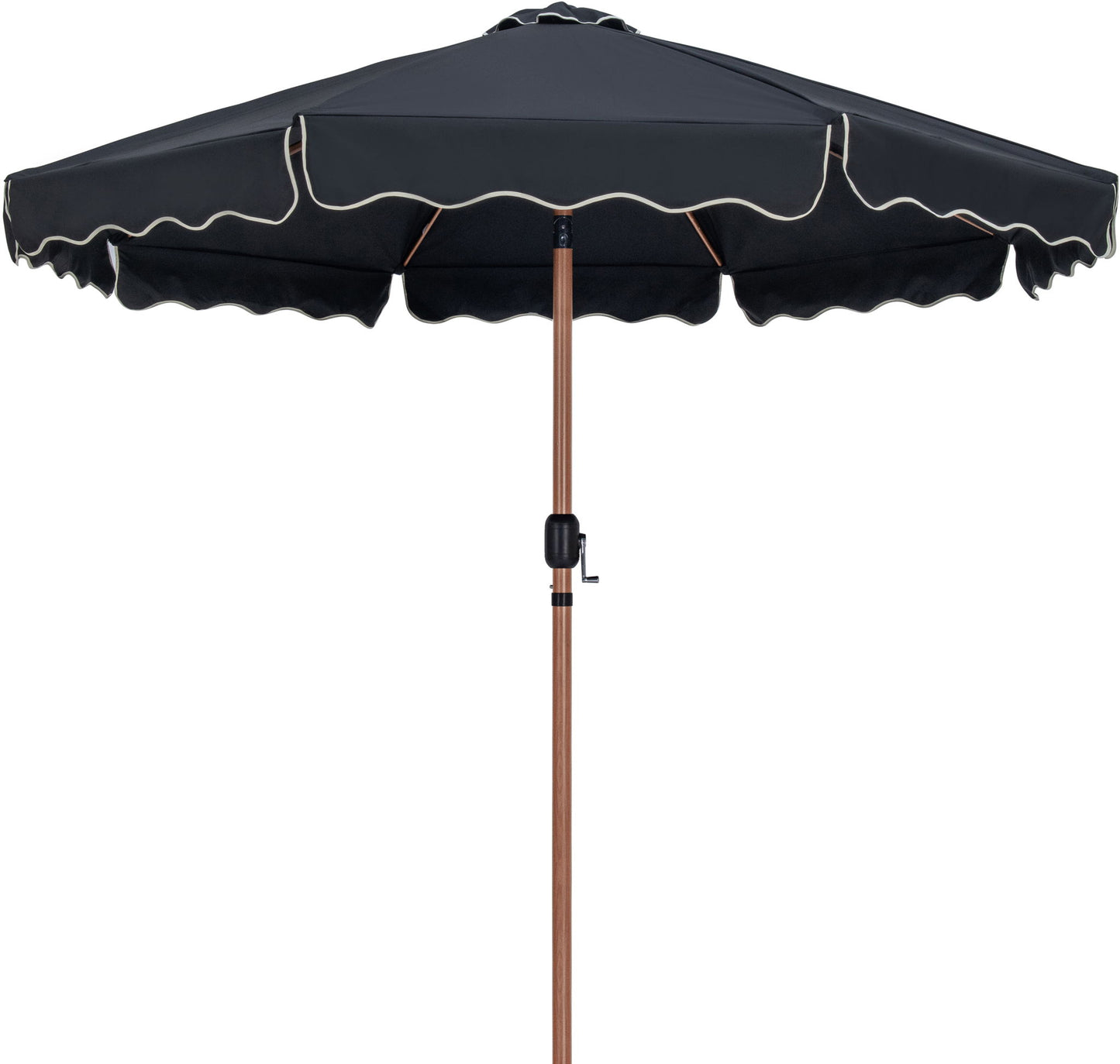 Amalfi - Aluminum Patio Umbrella - White Base / Light Brown Pole