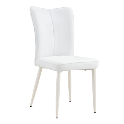 Modern Minimalist Dining Chairs With Metal Legs