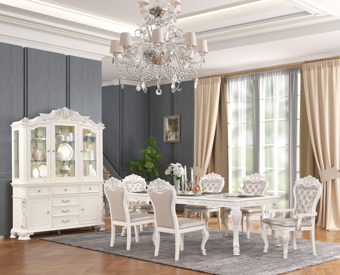 Victoria Dining - Arm Chair (Set of 2) - White