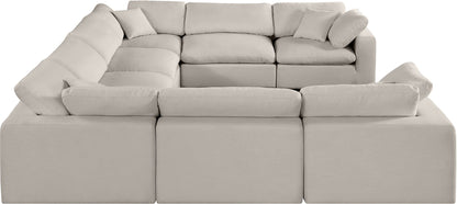 Comfy - 8 Piece Linen Modular Sectional