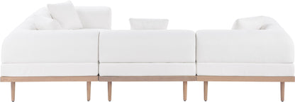 Laguna - 4 Piece 106.5" Upholstered Outdoor Patio Modular Sectional