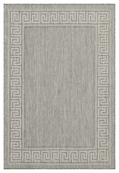 Sunshine - 5'3" X 7'3" Indoor, Outdoor, Area Rug Polypropylene - Silver