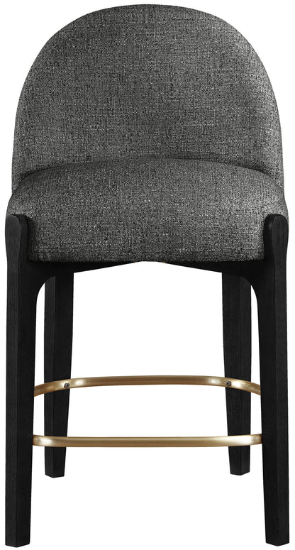 Torino - Counter Stool With Brushed Black Base