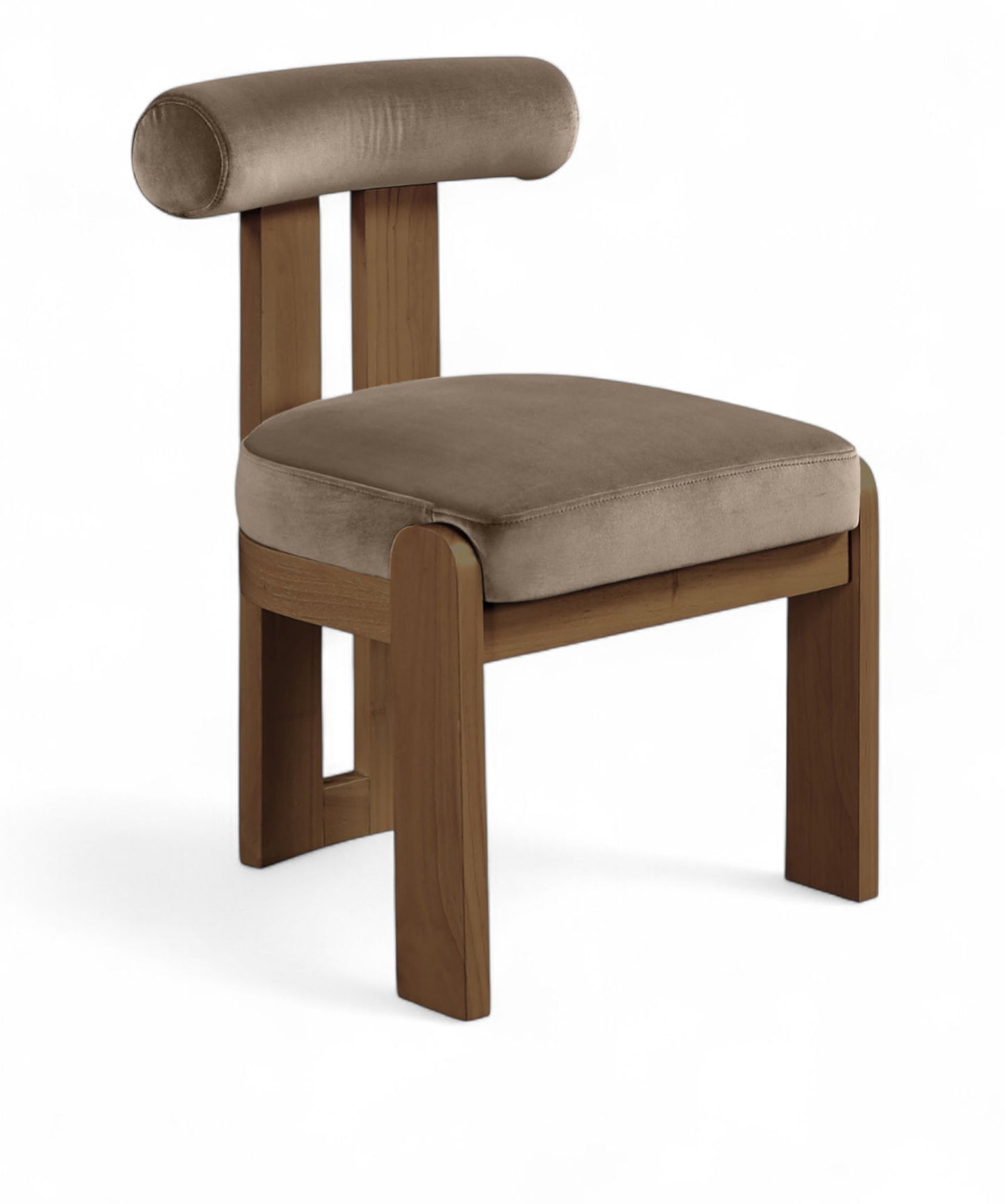 Arienzo - Performance Fabric Upholstered Dining Chair (Set of 2) - Walnut Base