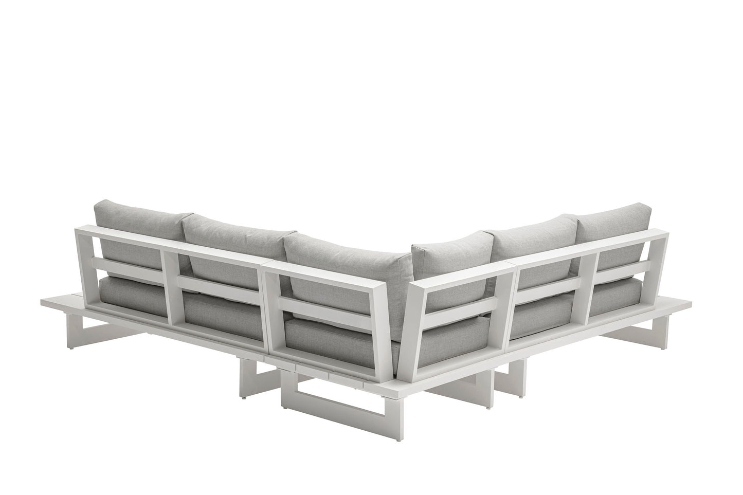 Maldives - Water Resistant Outdoor Patio Sectional With White Frame