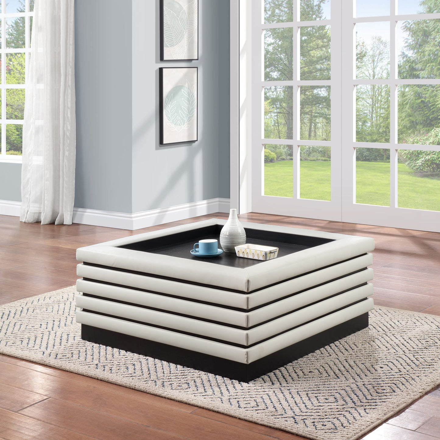 Rory - Coffee Table With Black Base
