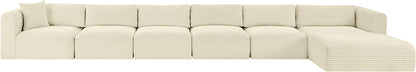 Shaggy - 6 Piece Modular Sectional With Chaise