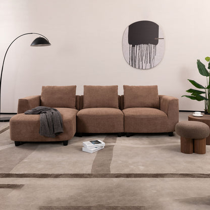 Mid-Century Modern 3 Seater Sofa With Recliner