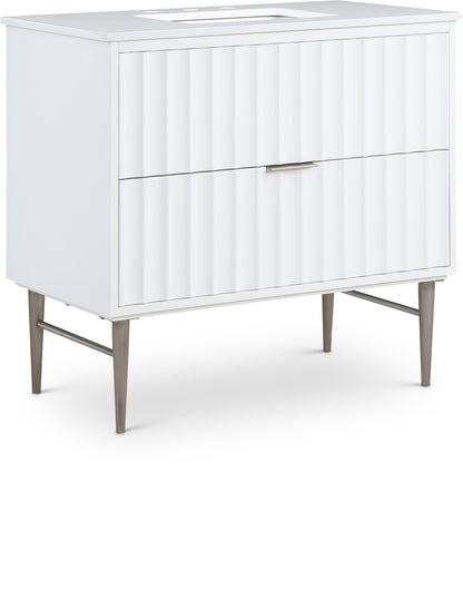 Modernist - Bathroom Vanity With Chrome Legs