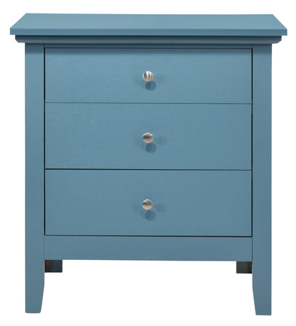 3 Drawer Nightstand - Teal
