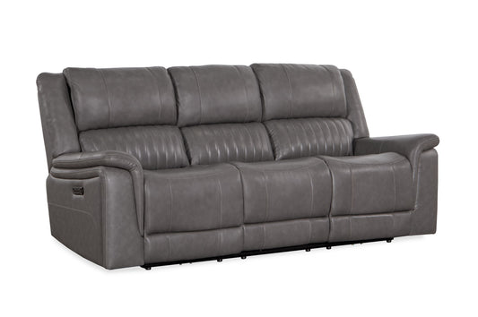 Palmer - Top Grain Italian Leather Sofa P2 - Elliington Grey