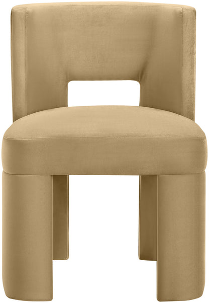 Zuno - Velvet Performance Fabric Upholstered Dining Chair (Set of 2)
