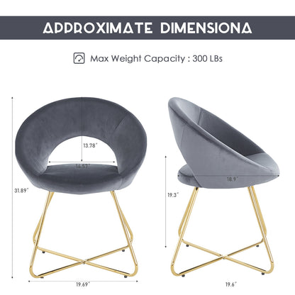 Modern Accent Velvet Lounge Chair