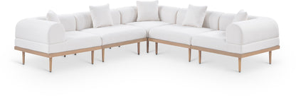 Laguna - 5 Piece 106.5" Upholstered Outdoor Patio Modular Sectional