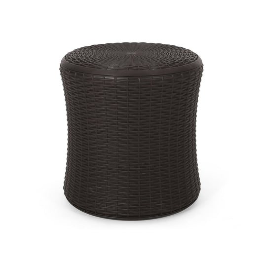 Olivo - Patio Table Outdoor Side Table - Dark Brown