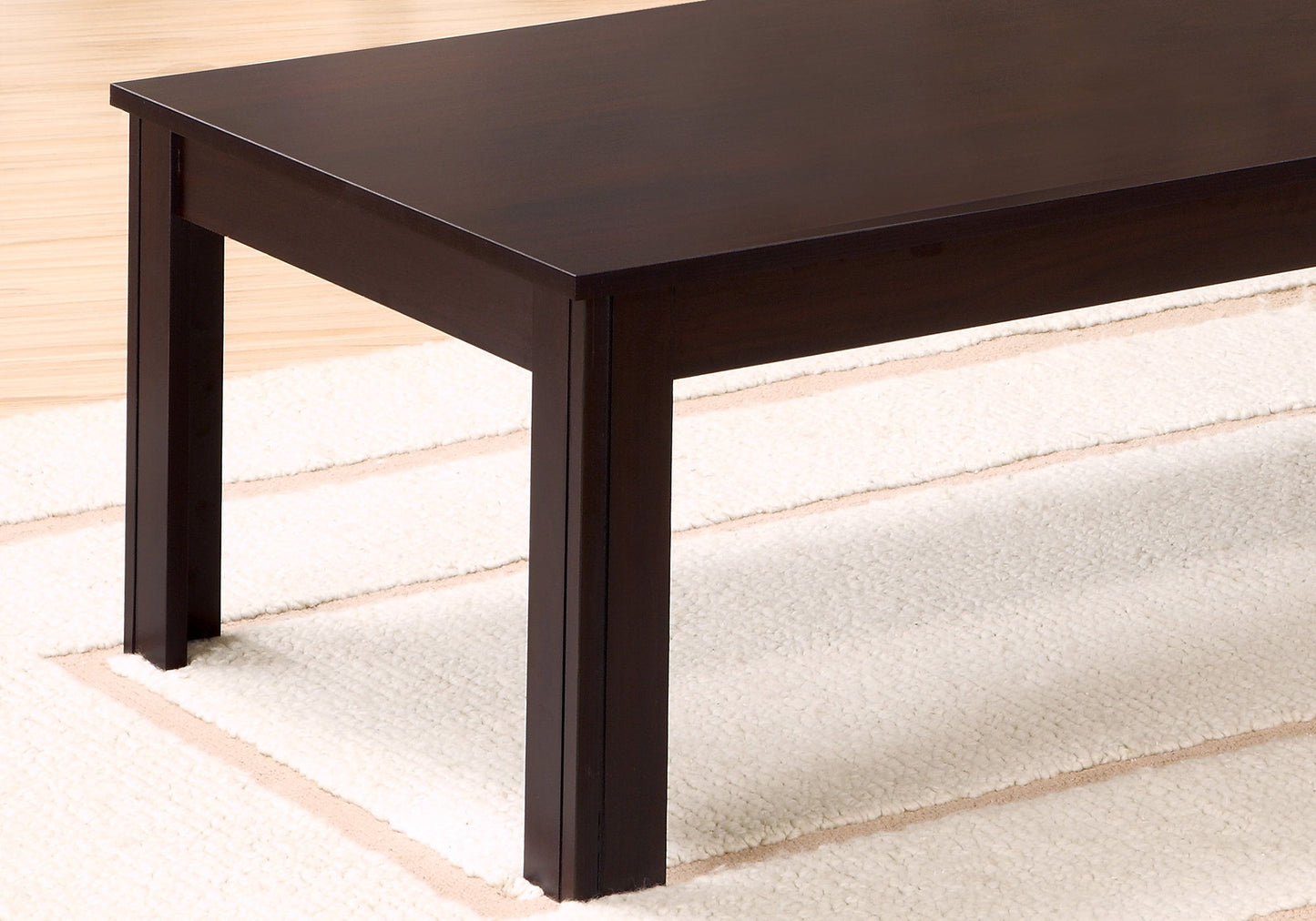 Table Set Coffee And Side Accent For Living Room 3 Pieces Set - Espresso