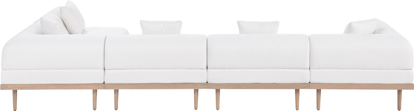 Laguna - 5 Piece 106.5" Upholstered Outdoor Patio Modular Sectional