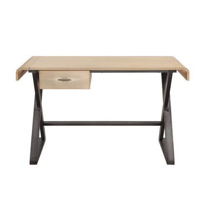 Danton - Executive Writing Desk - Gold Aluminum
