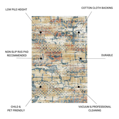 Fenix - 30" X 46" Accent Rug - Multi Ivory