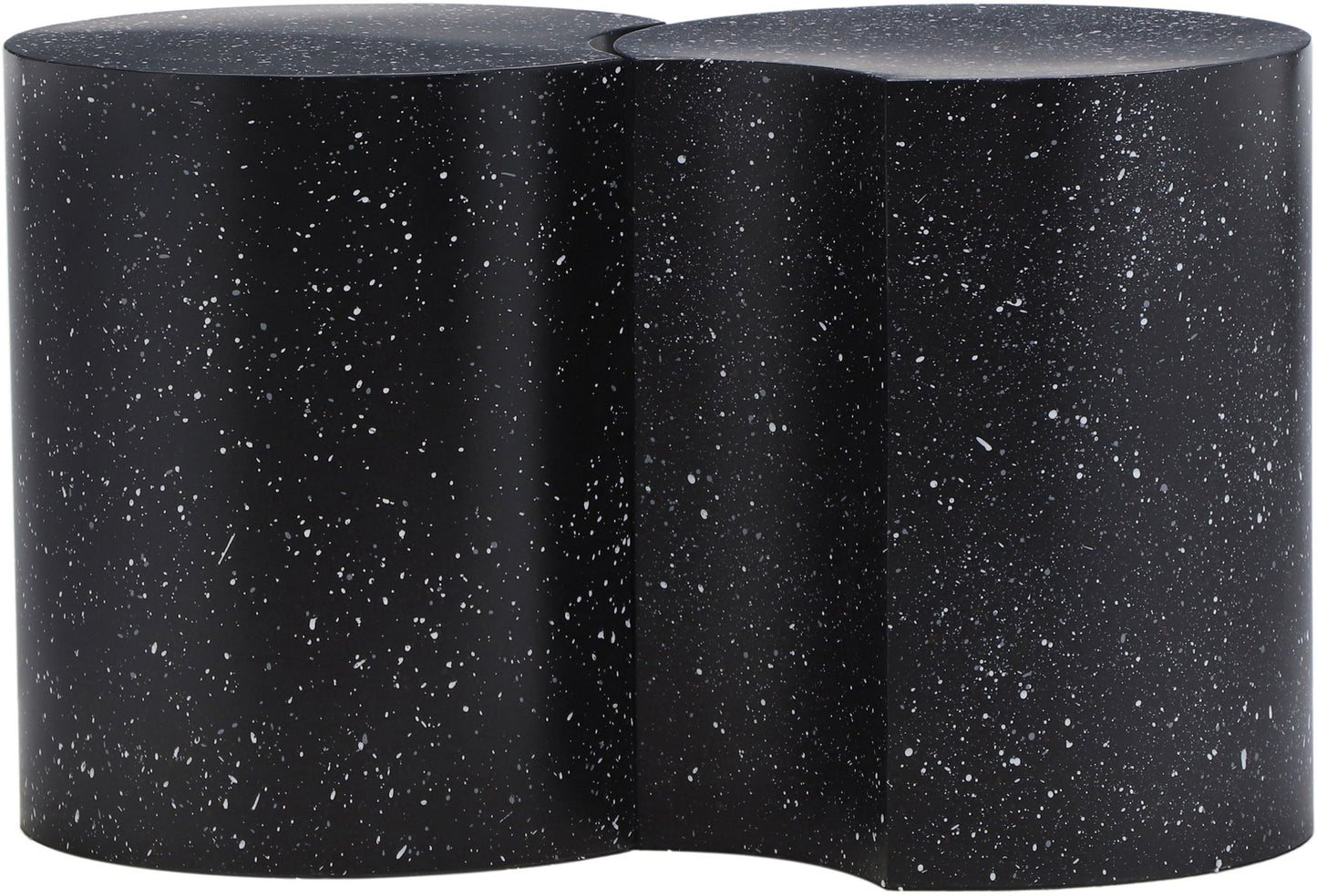 Dimple - 2 Piece Modular End Table - Terazzo Finish