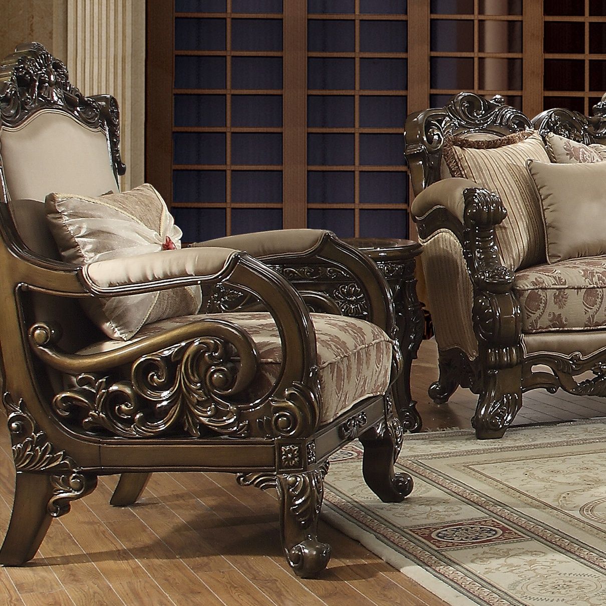 HD-2658 - 3 Piece Sofa Set - Bronze