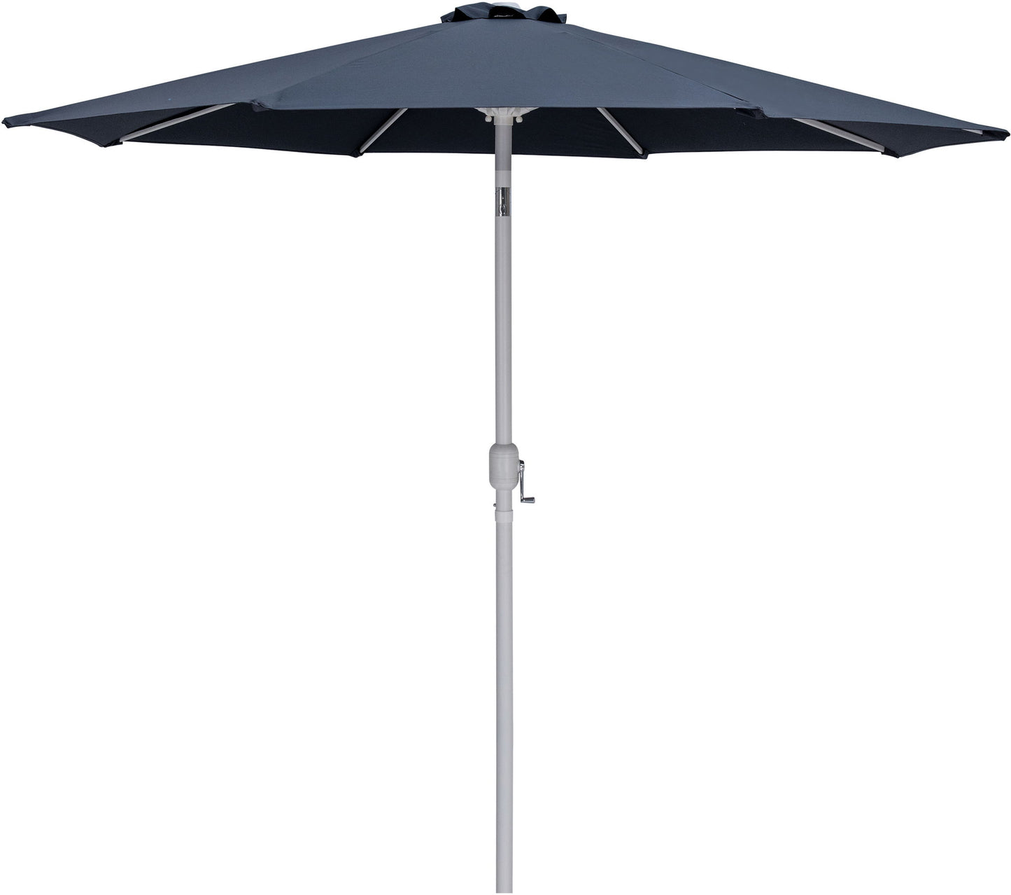 Fiji - Aluminum Patio Umbrella With Square Teak And White Base