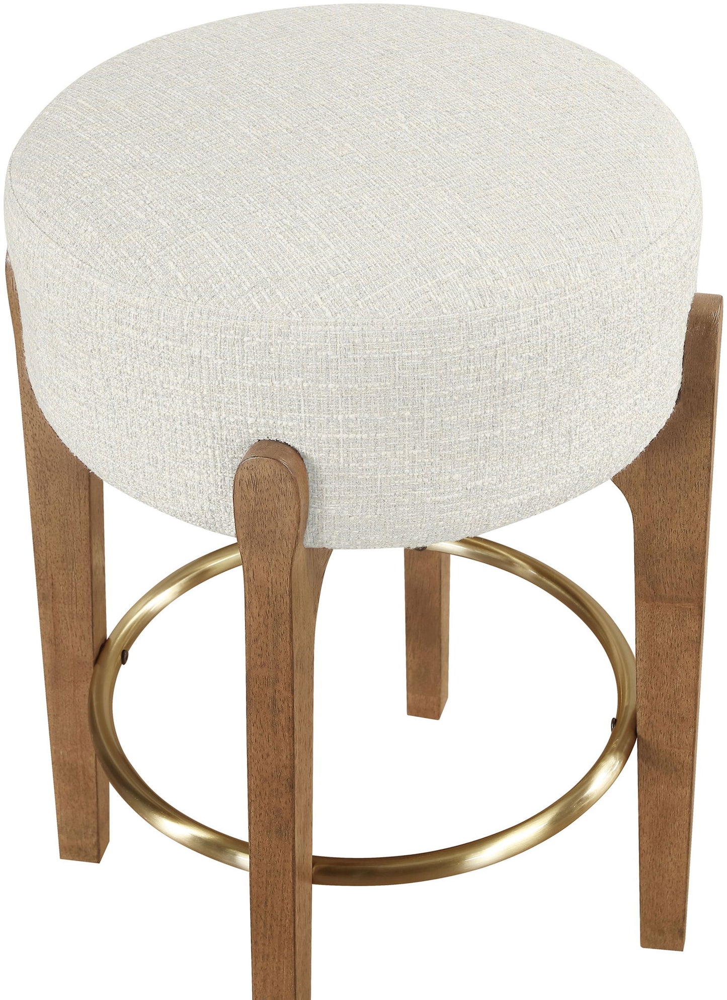 Torino - Backless Counter Stool With Brushed Brown Base (Set of 2)