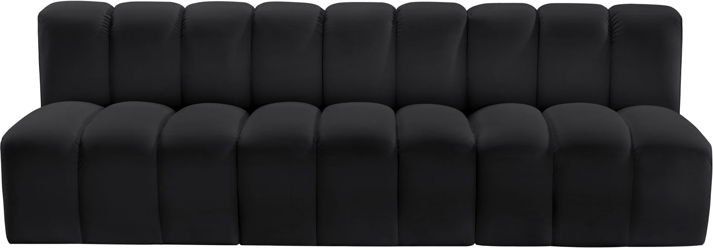 Arc - Faux Leather 3 Seats Modular Sofa