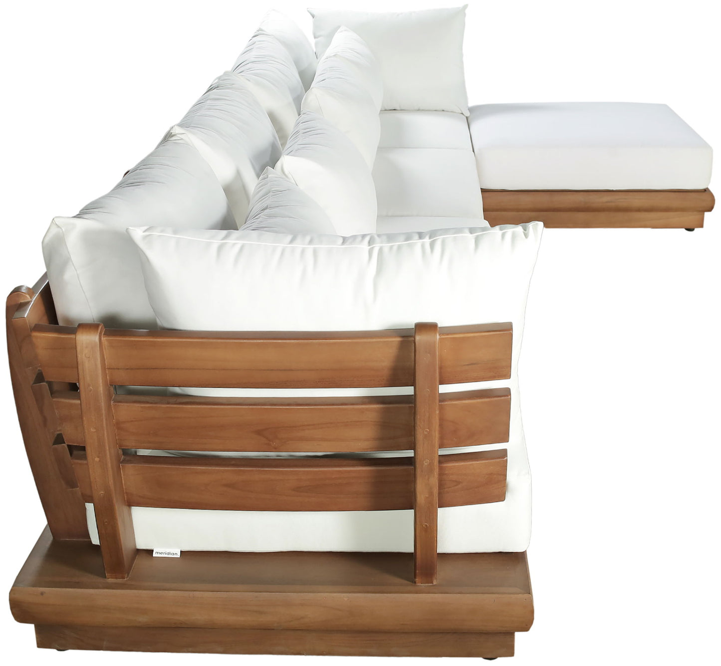 Mirella - 5 Piece Water Resistant Fabric Upholstered Outdoor Patio Modular Sectional