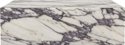 Bolzano - Marble Coffee Table - White / Gray