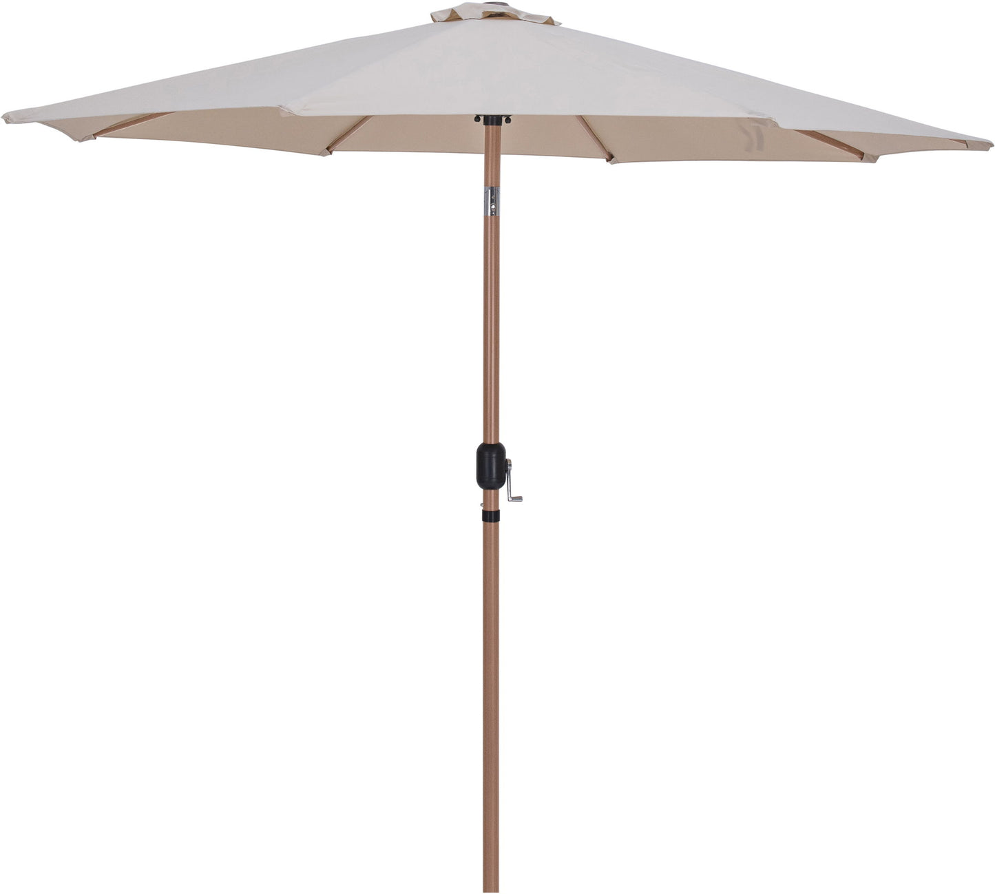Fiji - Aluminum Patio Umbrella With Round Teak Base