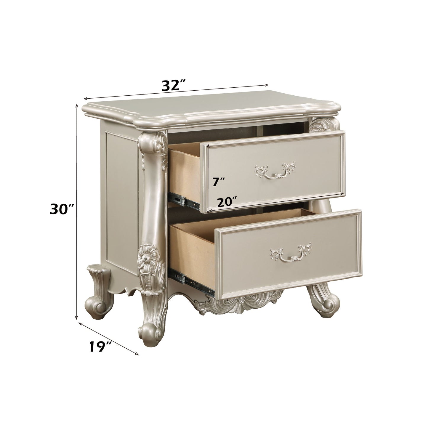 Bently - Nightstand - Champagne