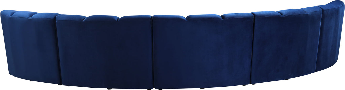 Infinity - 5 Piece Velvet Modular Sectional