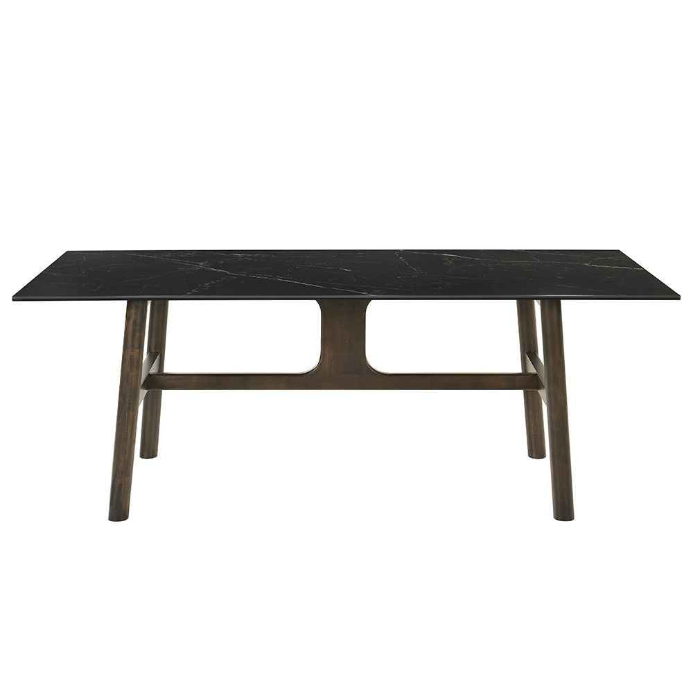 Destin - Dining Table - Sintered Stone & Walnut