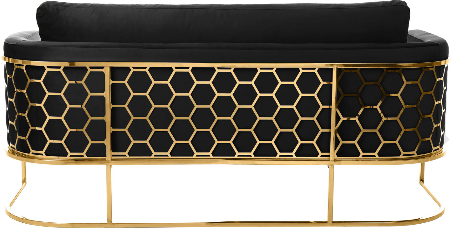 Casa - Sofa with Gold Legs