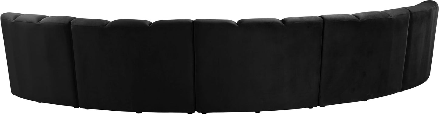 Infinity - 5 Piece Velvet Modular Sectional