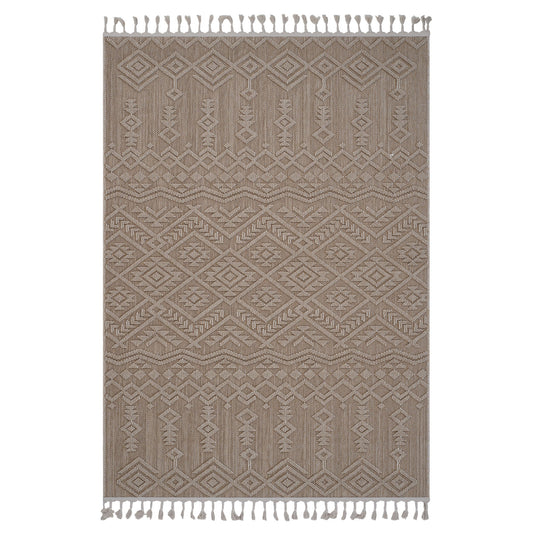 Guros - 8' X 10' Traditional Indoor / Outdoor Area Rug - Natural