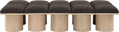 Pavilion - 10 Piece Modular Bench With Natural Base