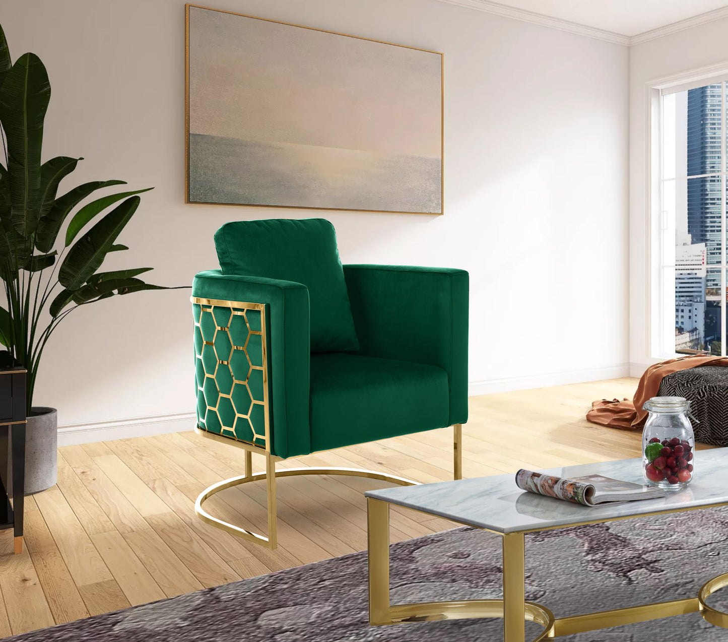 Casa - Chair with Gold Legs