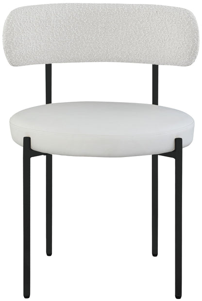 Beacon - Faux Leather Dining Chair With Black Legs (Set of 2)