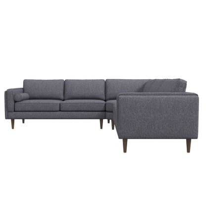 Erman - Pillow Back Corner Sofa - Dark Gray