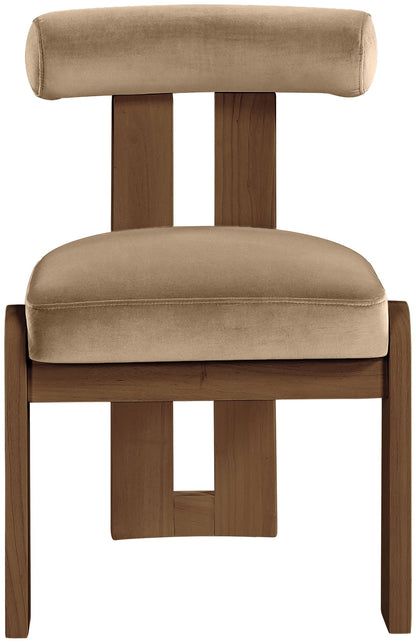 Arienzo - Performance Fabric Upholstered Dining Chair (Set of 2) - Walnut Base