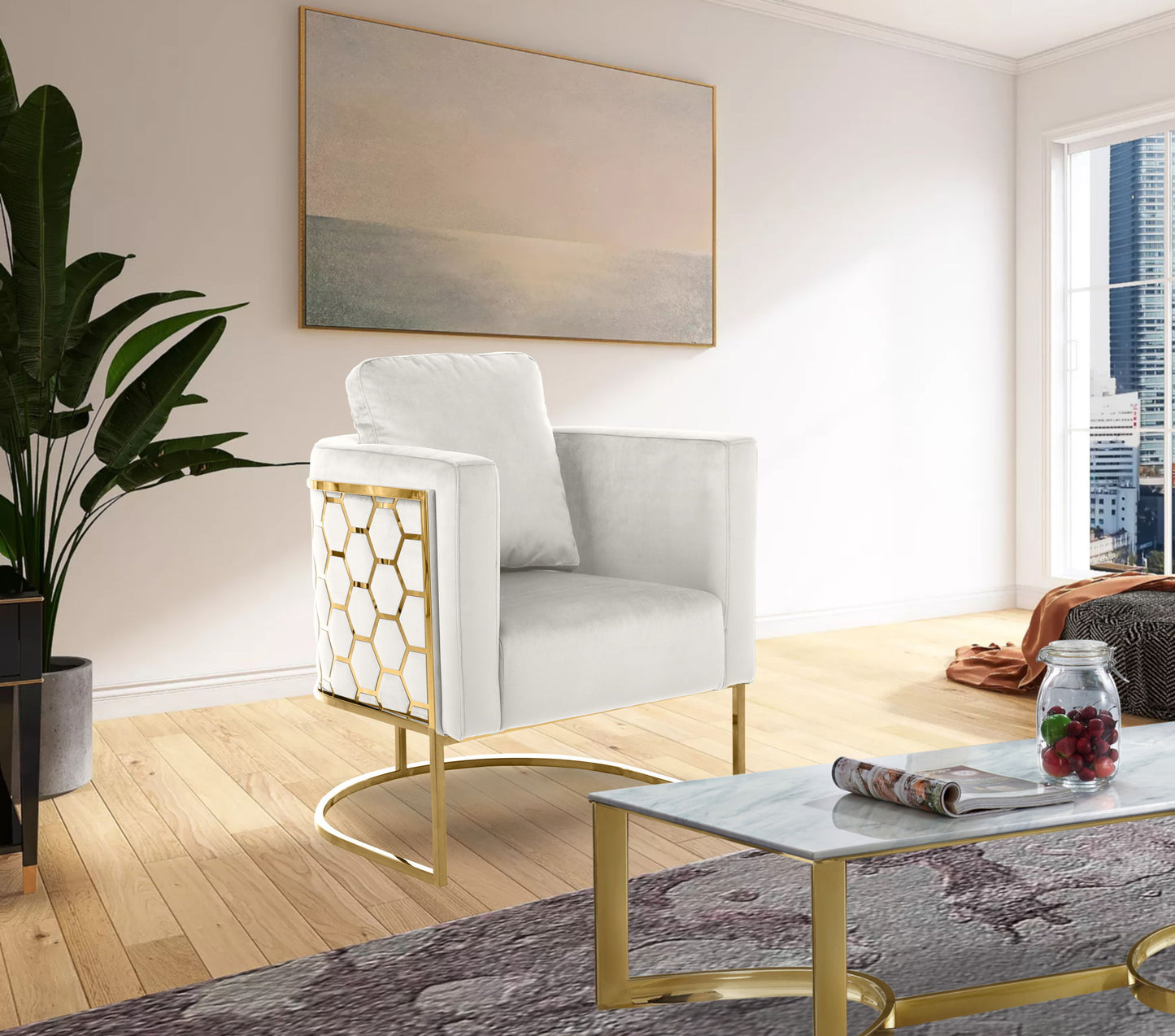 Casa - Chair with Gold Legs