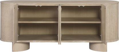 Caldra - Oak Veneer And Solid Wood Sideboard / Buffet