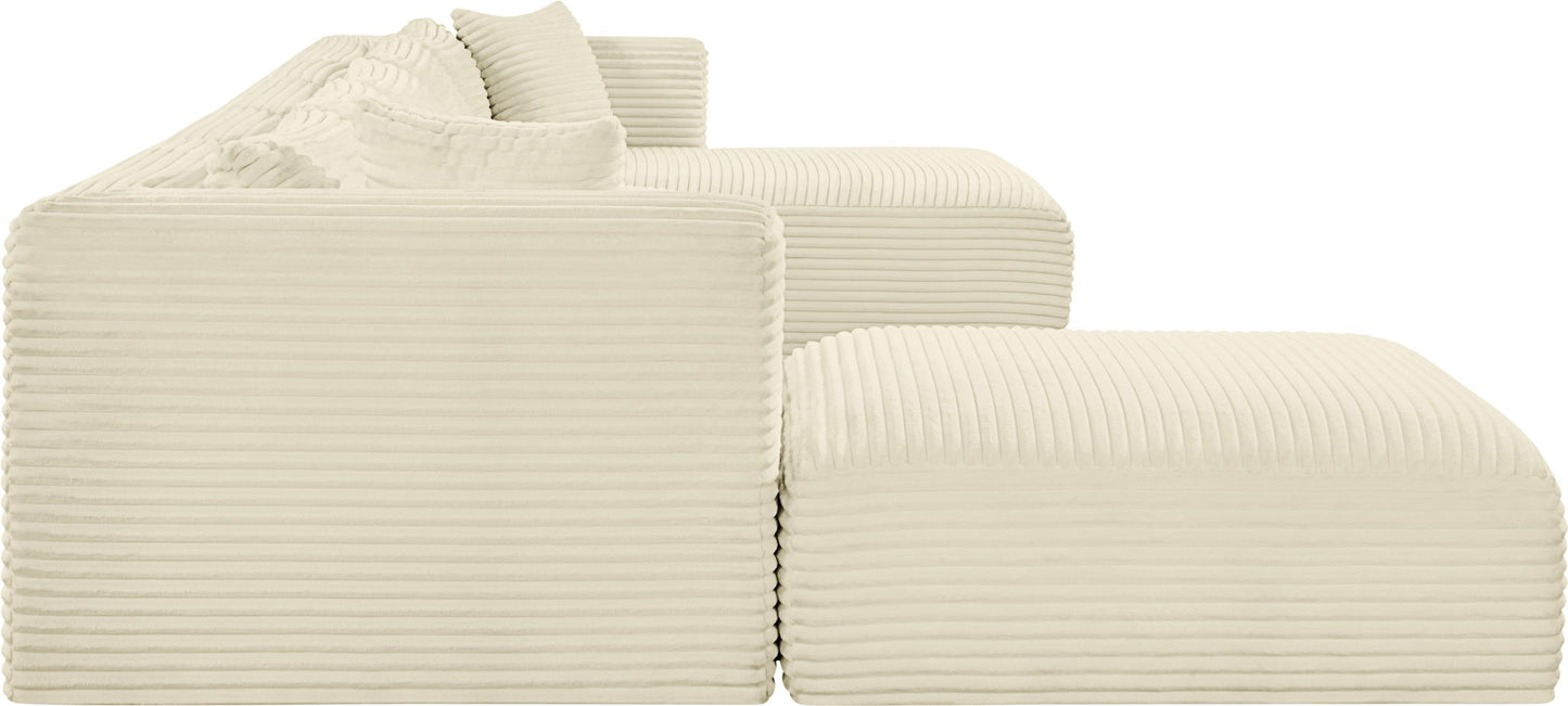 Shaggy - 6 Piece Modular Sectional With Chaise And Ottoman