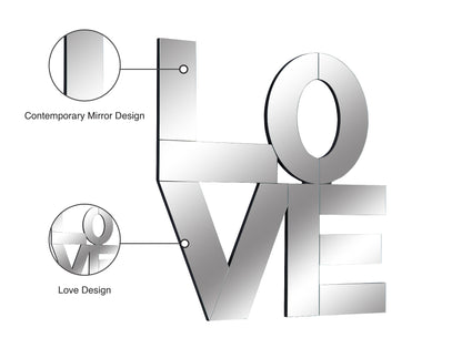 Love - Mirror - Pearl Silver